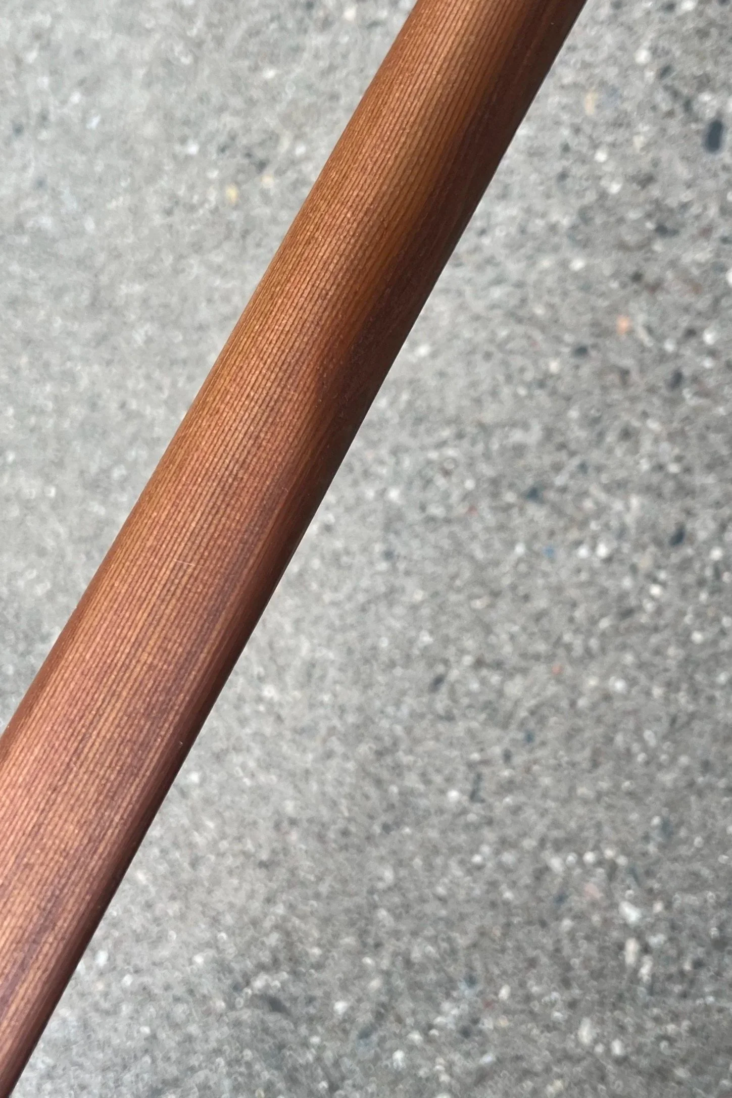 Shoulders close-up Western Red Cedar Traditional Greenland Paddle