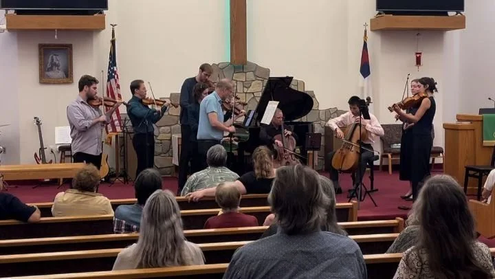 Last night in Brookings, our faculty and Fellowship Young Artists (The Redfish Piano Trio alongside the Astrodon and Four Corners quartets) came together for Tchaikovsky's Elegy, and it was spectacular!&nbsp;❤️

Only a few days left! Catch us at Mr. 