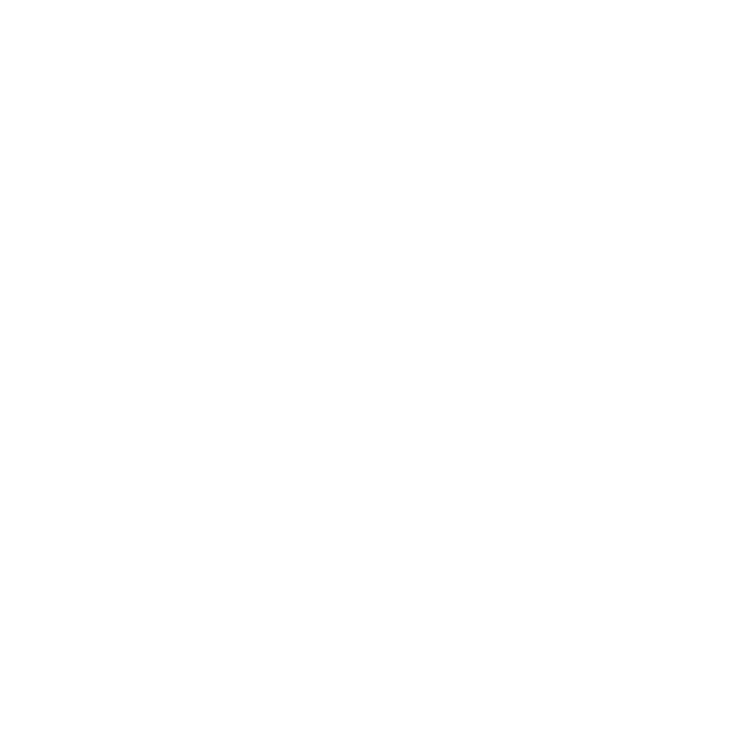 White line drawing of a sprouting plant with two leaves on a black background.