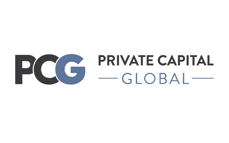 Logo for Private Capital Global featuring the letters 'PCG' with 'Private Capital' and 'Global' texts.