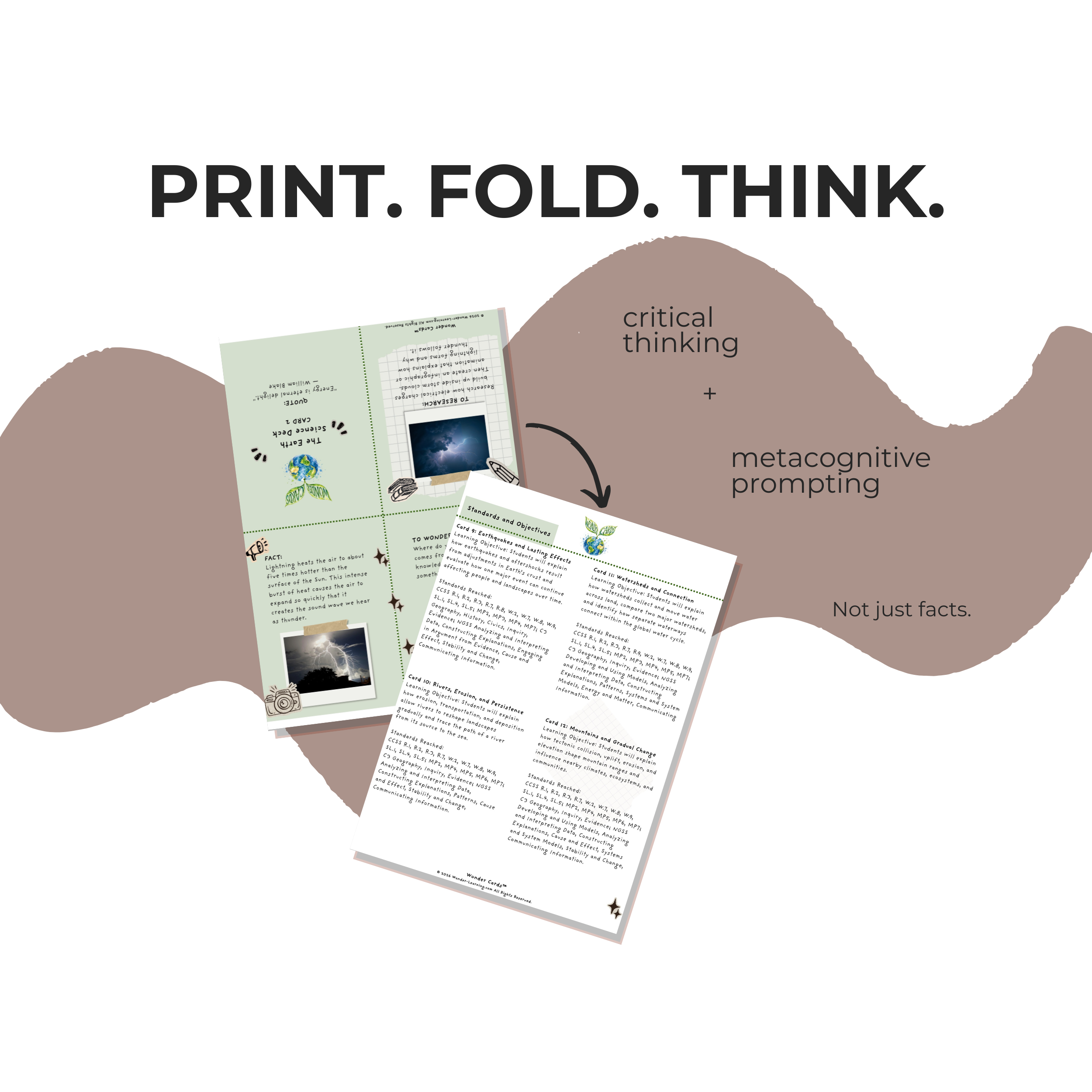 Printable History Wonder Cards featuring historical facts, discussion questions, source analysis, and research activities for grades 6–12.