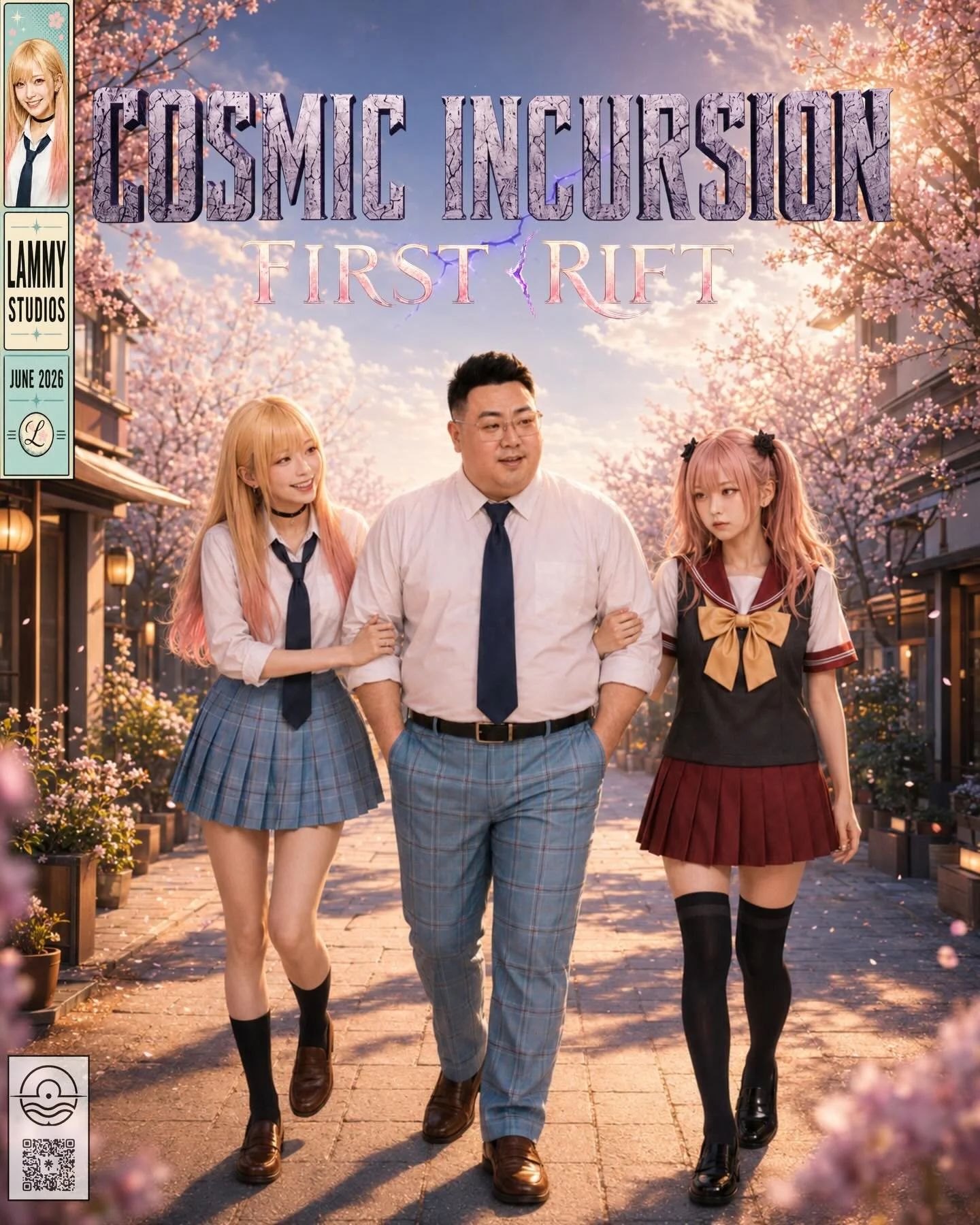 The first rift is open.
COSMIC INCURSION: FIRST RIFT is now live.
What began as a quiet afternoon at Sakura Caf&eacute; becomes the first step into something far bigger &mdash; a story about connection, identity, and worlds beginning to collide.
Than