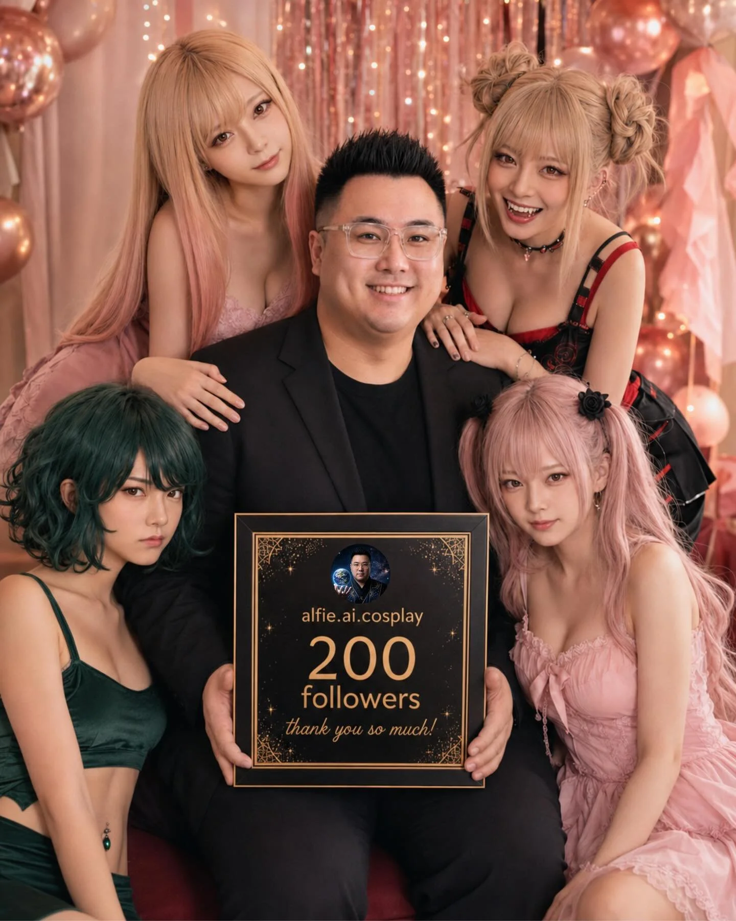 200 followers. 🤍

Thank you for all the support.

This page started as a fun way to put myself into the worlds I love, and I&rsquo;m genuinely grateful there are people along for the ride.

Here&rsquo;s to the next adventure.

#AICosplay #AnimeIRL #