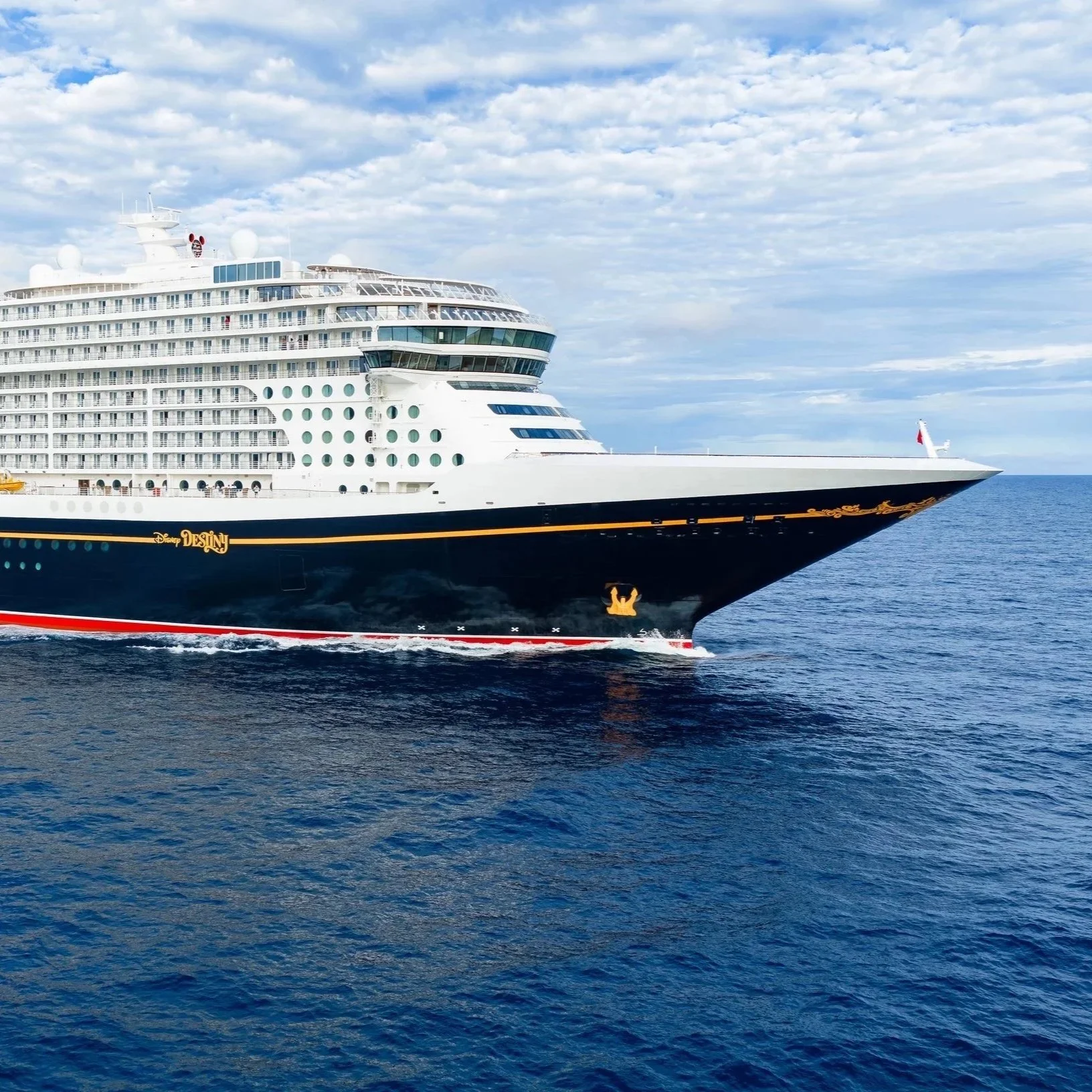 Disney Destiny cruise ship vacation at sea, showcasing cruise experiences planned by Travel with Lori Bush
