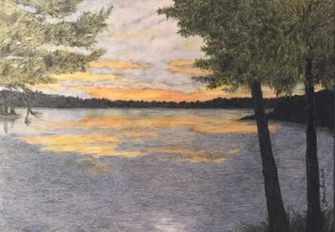 Webster Lake 8 × 10 inches. SOLD
