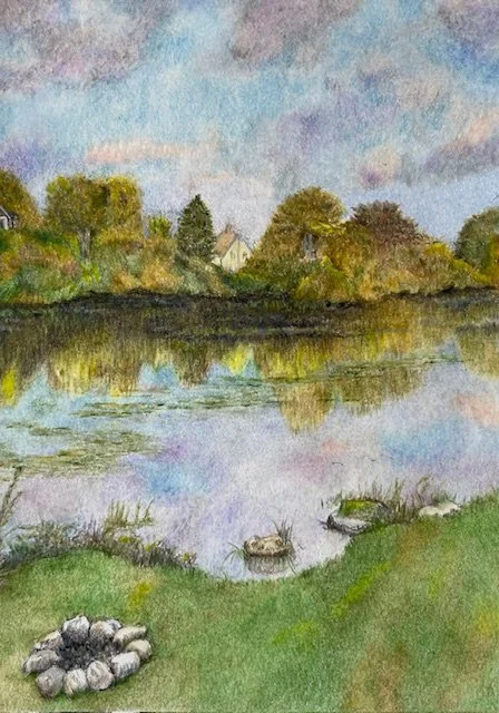 Continental Pond 8 × 10 inches