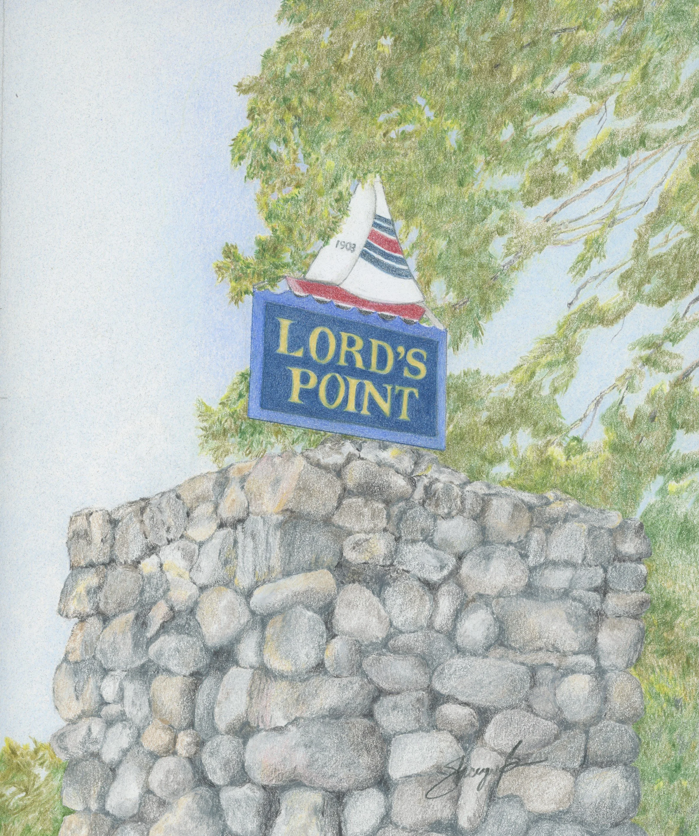 Lord's Point, Stonington, CT 8 ×10 inches