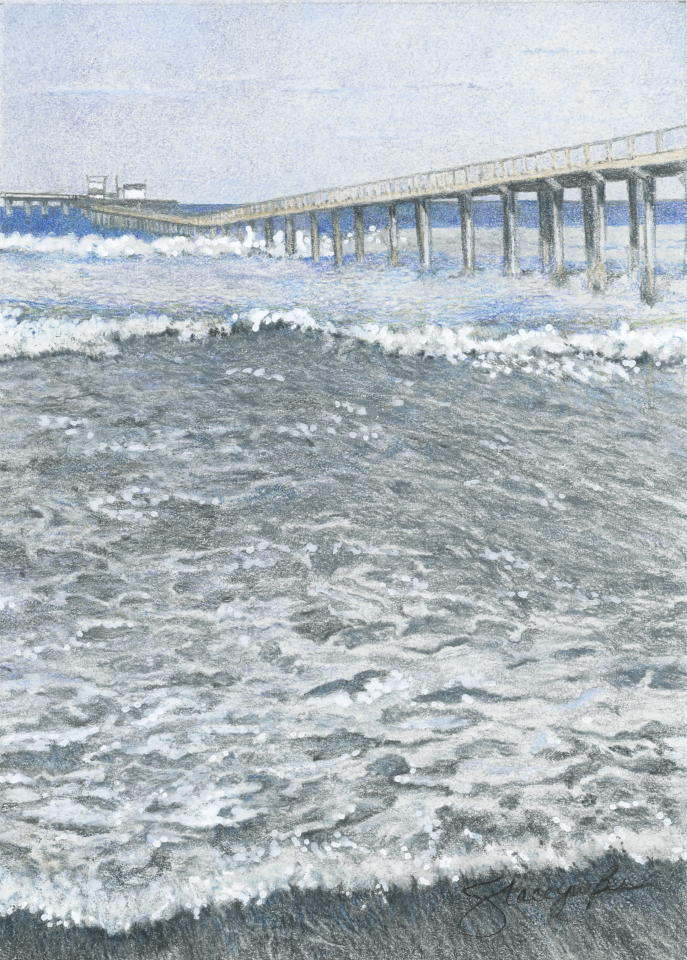 Ocean Beach, San Diego 5 × 7 inches
