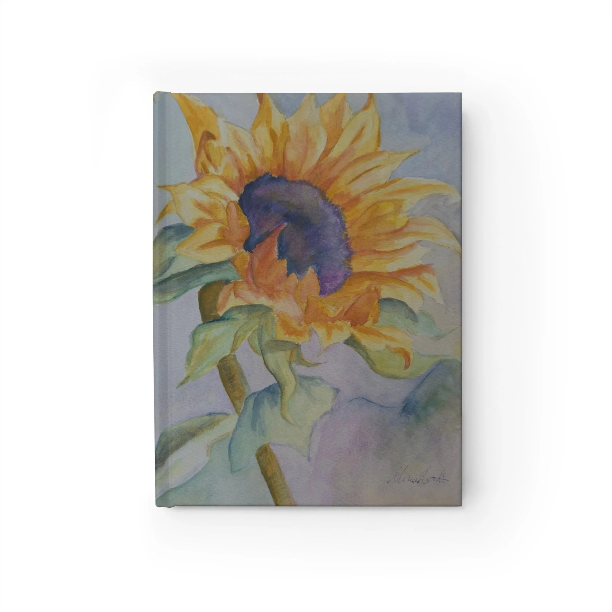 Sunflower Journal – Ruled Lined Notebook by Maria Norton