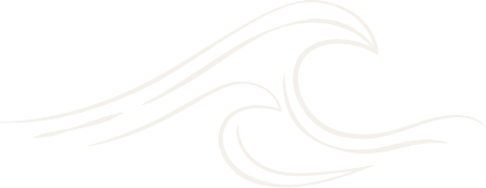 Blackbird Creative Logo Icon, a white line drawing of ocean waves on a black background.