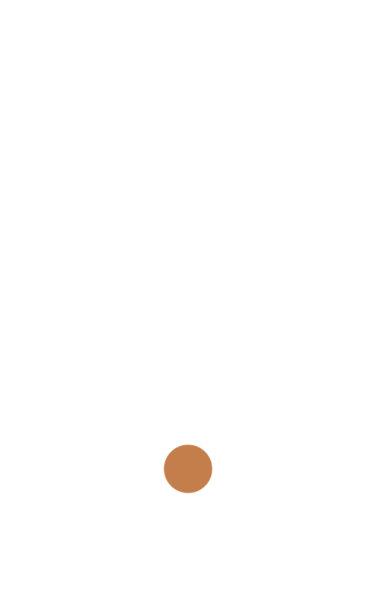 A white oval-shaped object with the word 'YAL' divided into three lines in black letters, and a small brown circle at the bottom.