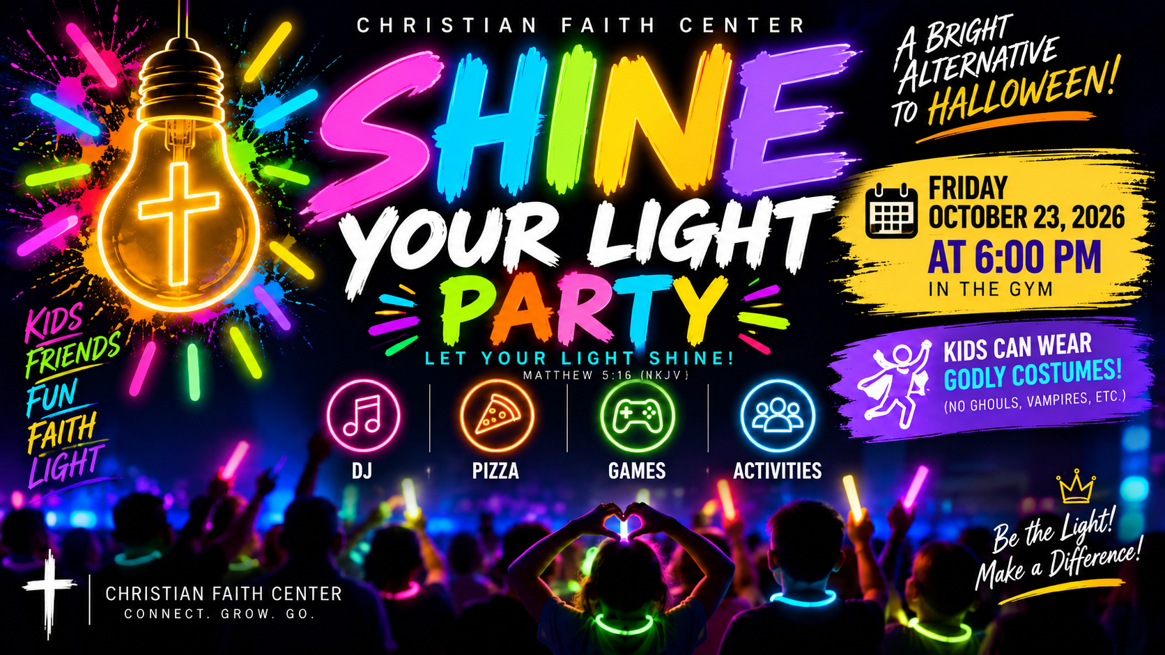 Let your light shine at Christian Faith Center’s Shine Your Light Party! This fun-filled evening is a…