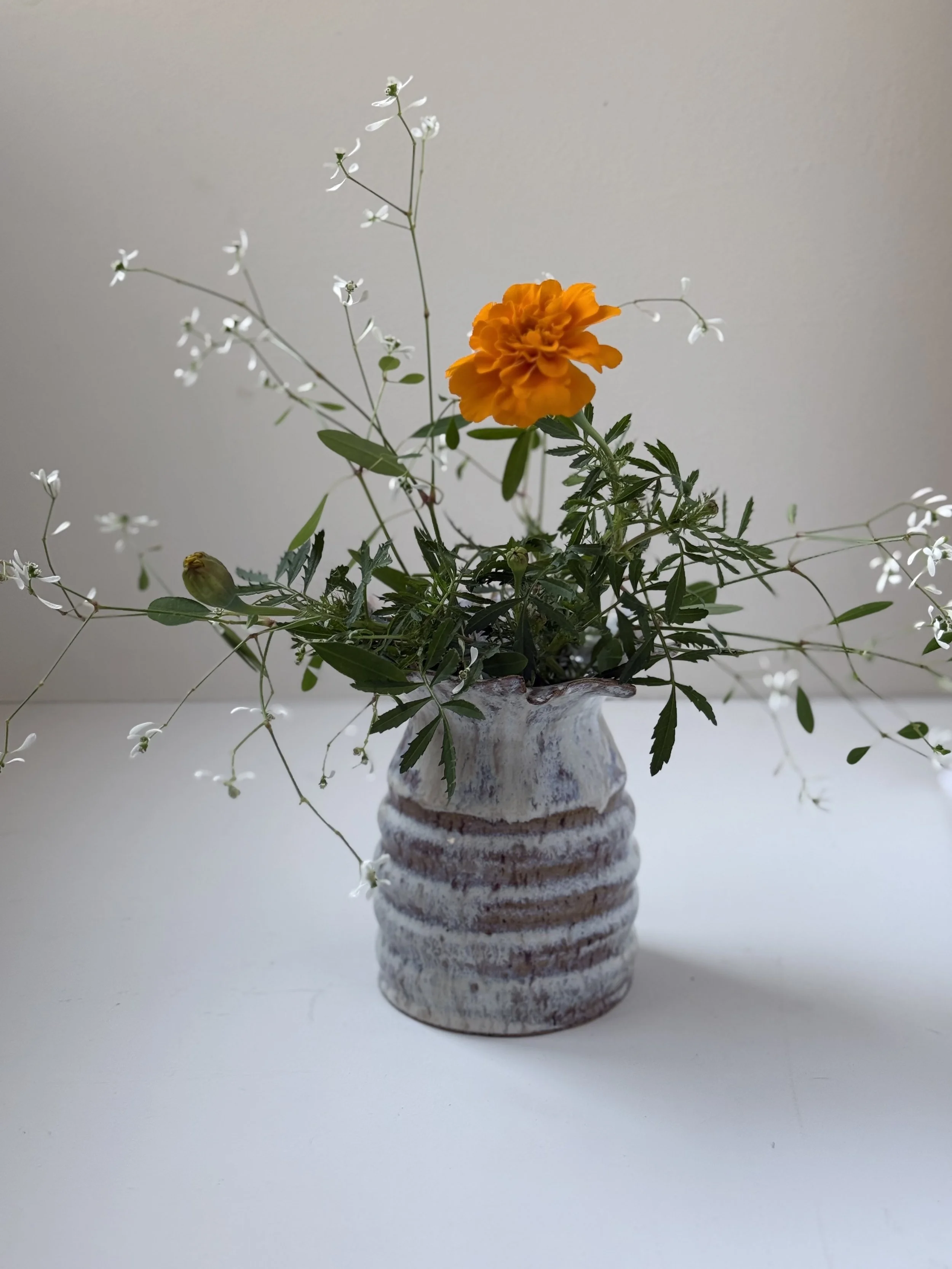 Ruffled Garden Vase
