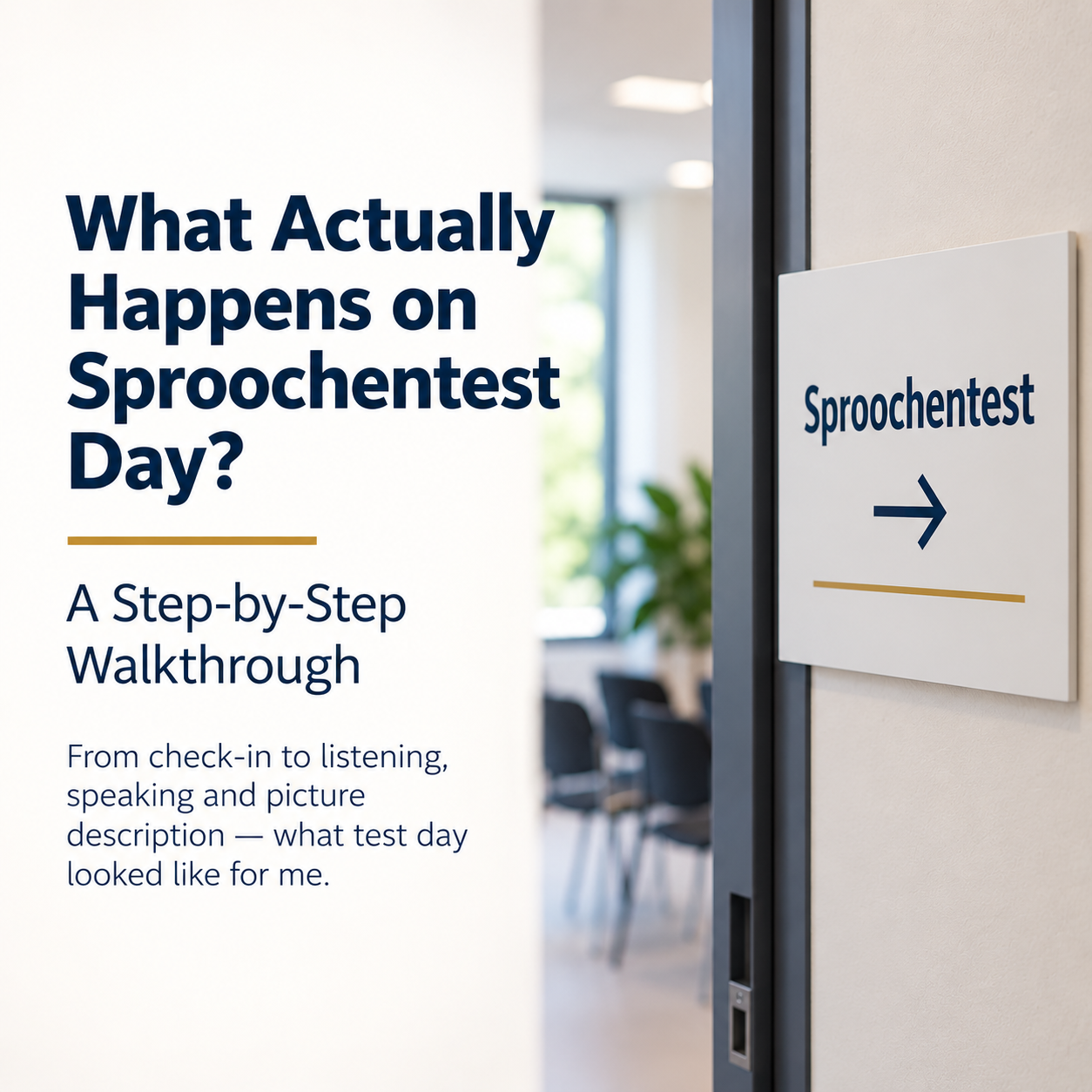 What Actually Happens on Sproochentest Day? A Step-by-Step Walkthrough