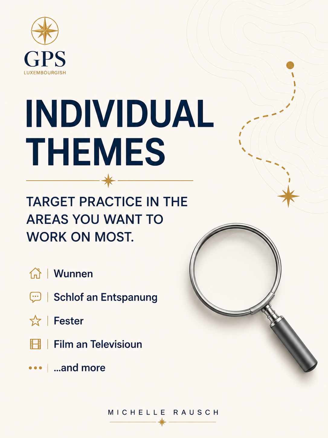 GPS Luxembourgish Individual Themes for focused Sproochentest interview practice.