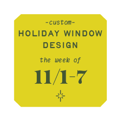 Custom Holiday Window Painting- Week of 11/1-7 Deposit