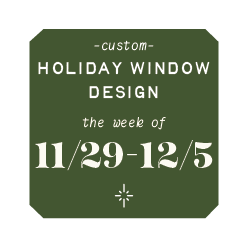 Custom Holiday Window Painting- Week of 11/29-12/5 Deposit