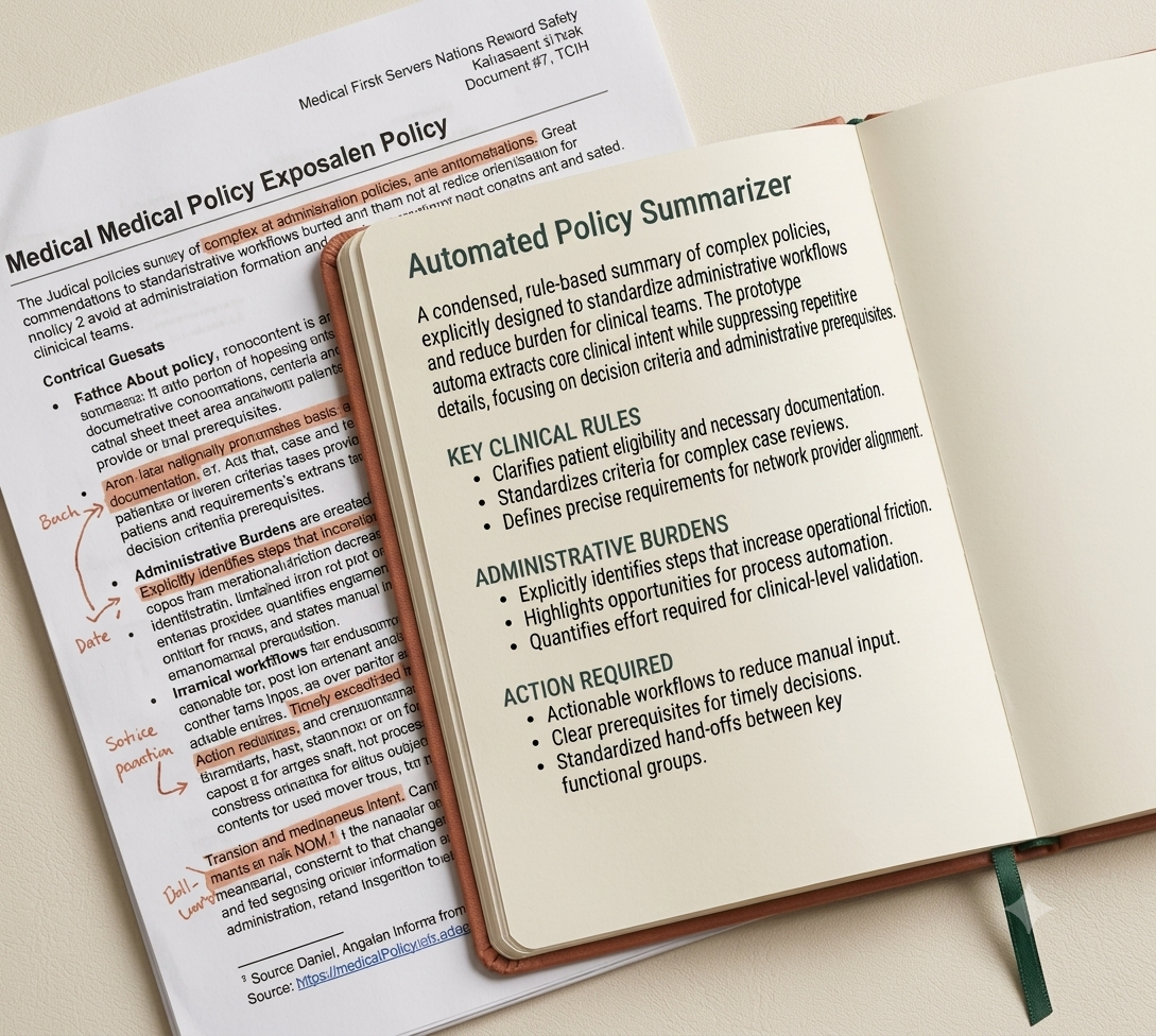 Healthcare Policy Intelligence Assistant
