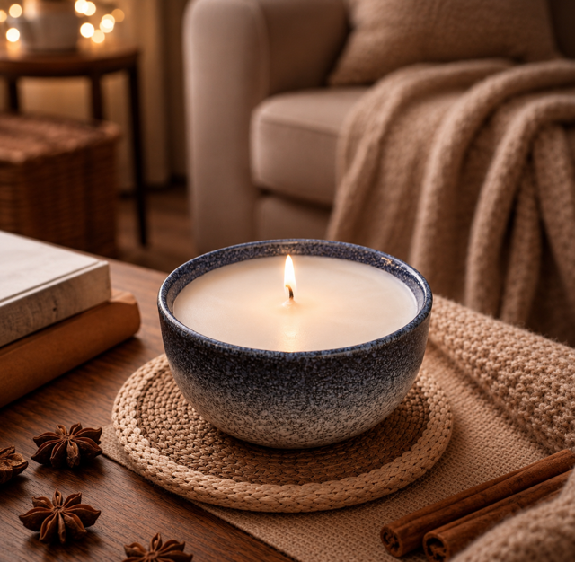 Cozy Hearth Ceramic Bowl