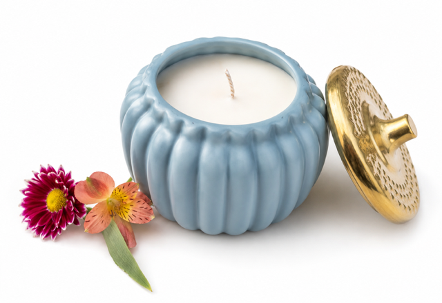 Blue Candle White Background.png