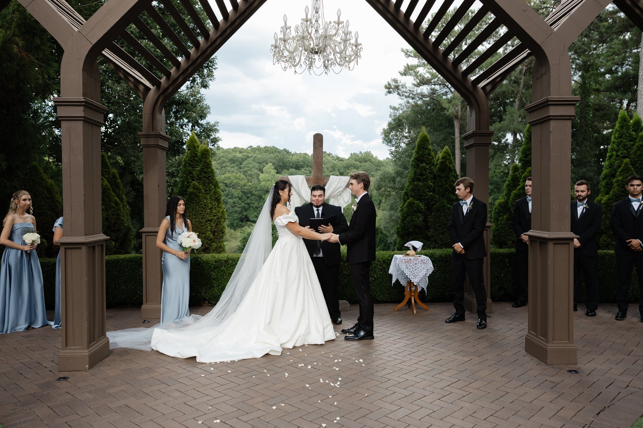 Luxury summer wedding at Highgrove Estate in Fuquay-Varina, NC