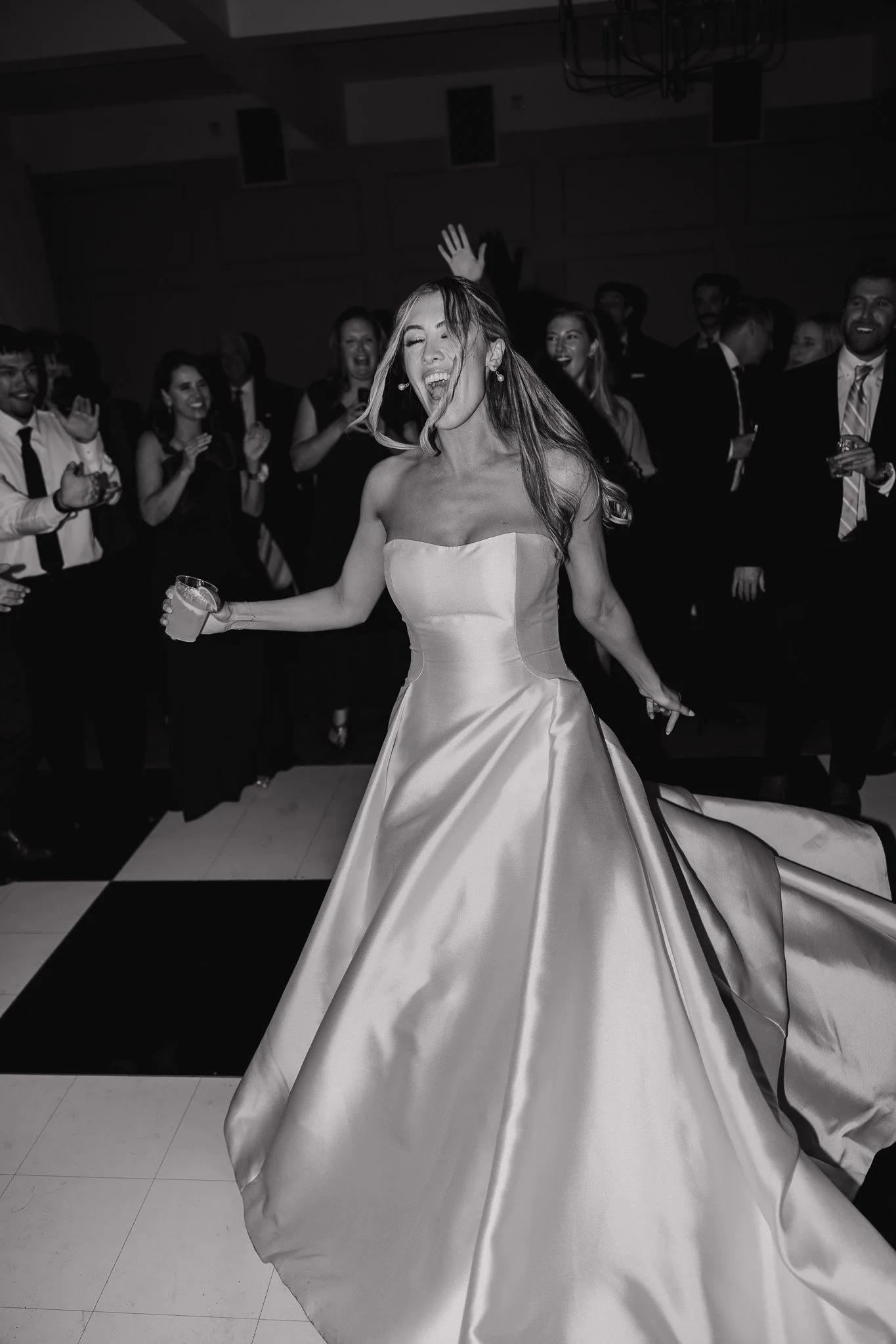 Wedding Reception Portrait by Raleigh North Carolina Wedding Photographer