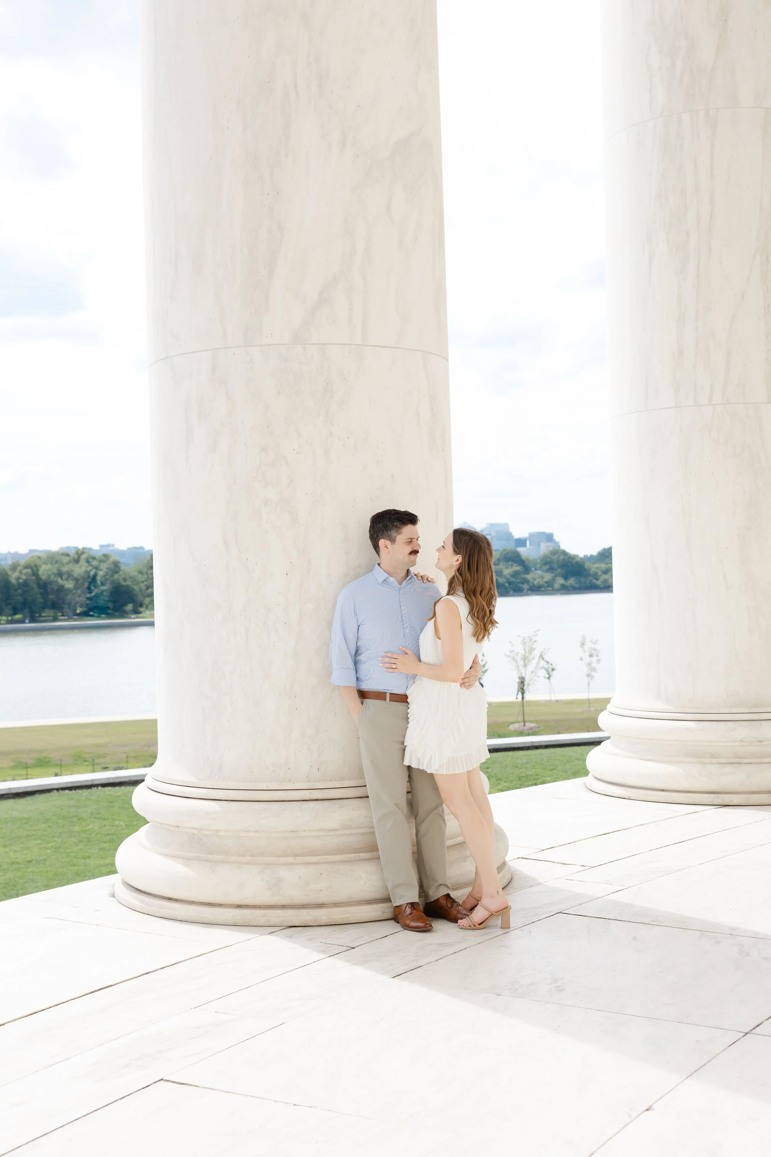 Washington, DC engagement photographer capturing authentic moments with Carole and Tim
