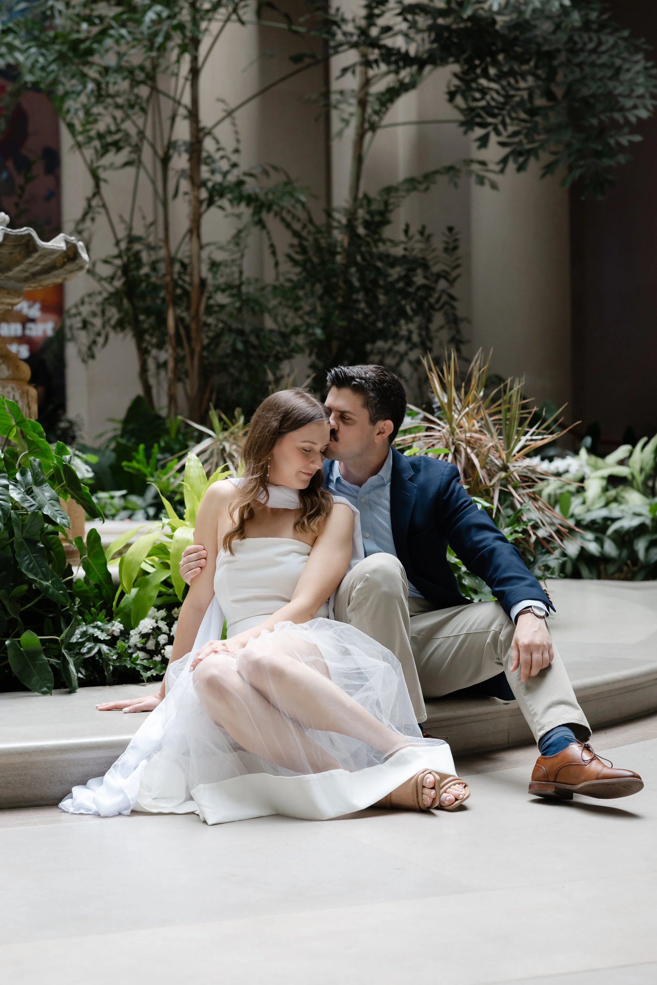Authentic engagement photography showcasing Washington, DC's historic charm