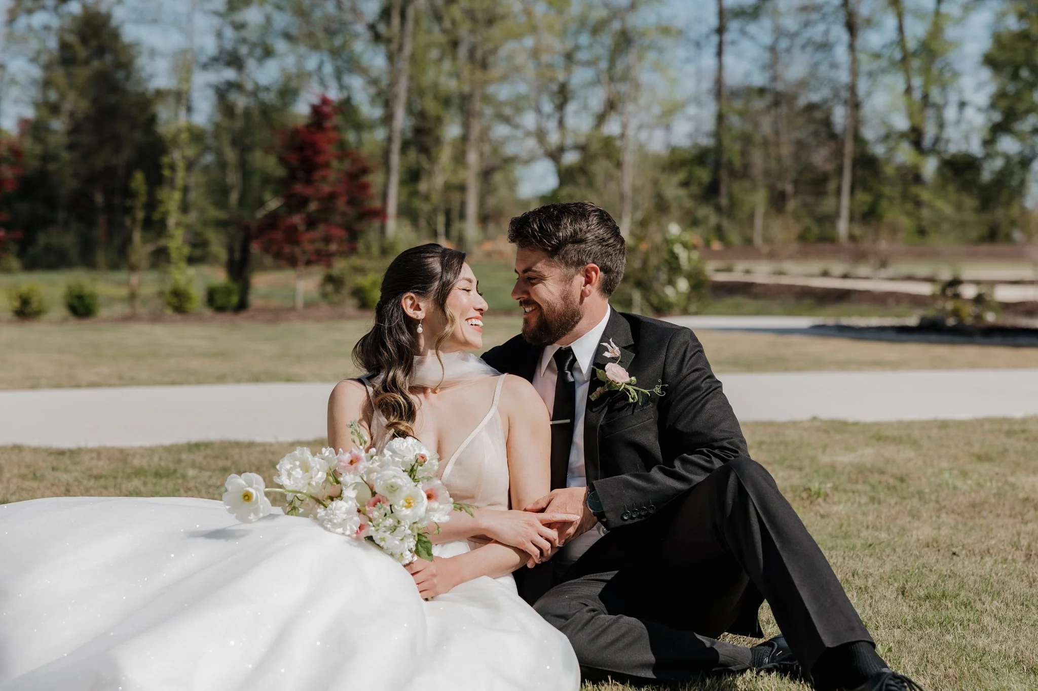 Romantic North Carolina wedding photographed at The Skyroom