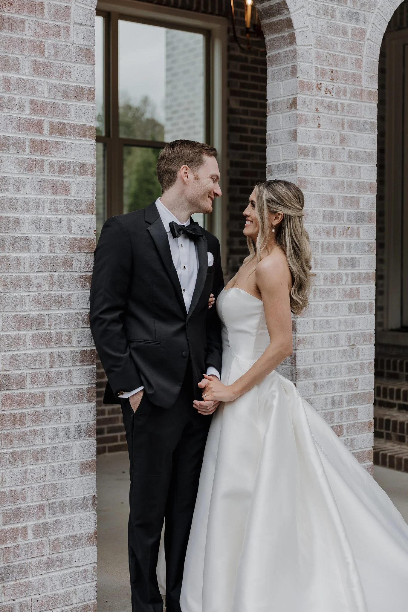 Documentary-style first look photography at The Bradford wedding venue