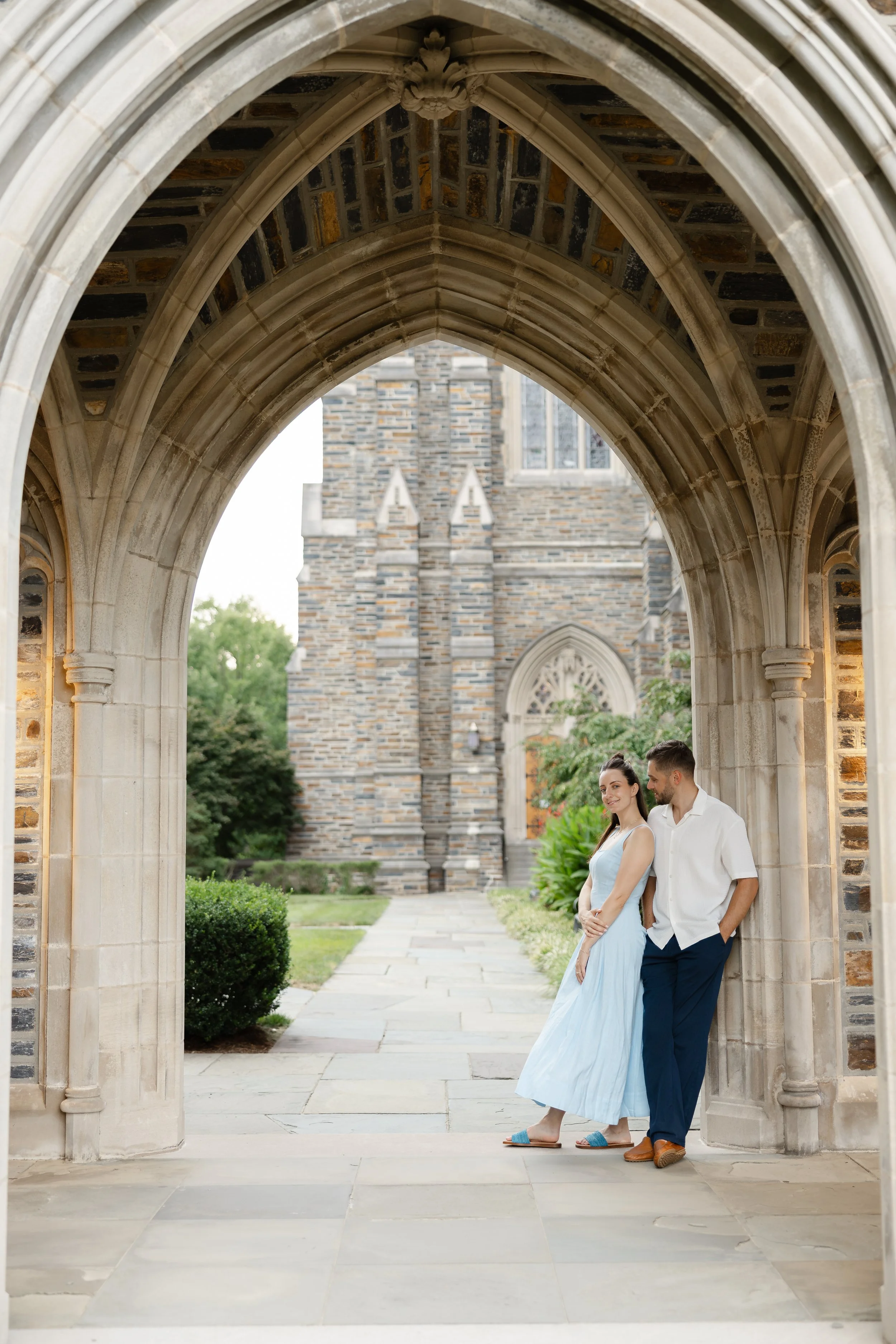 Duke Chapel Engagement Session | Raleigh Wedding Photographer