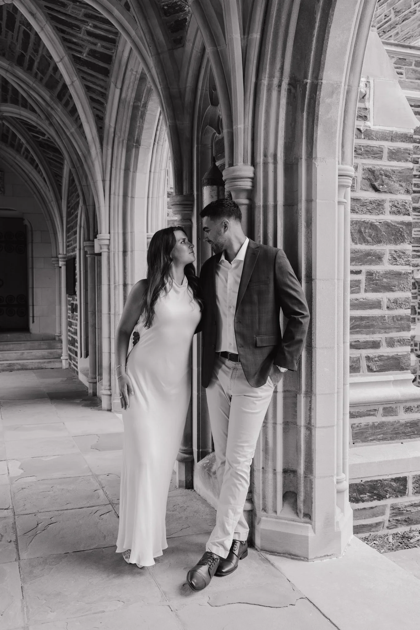 Durham, NC engagement session at Duke Chapel