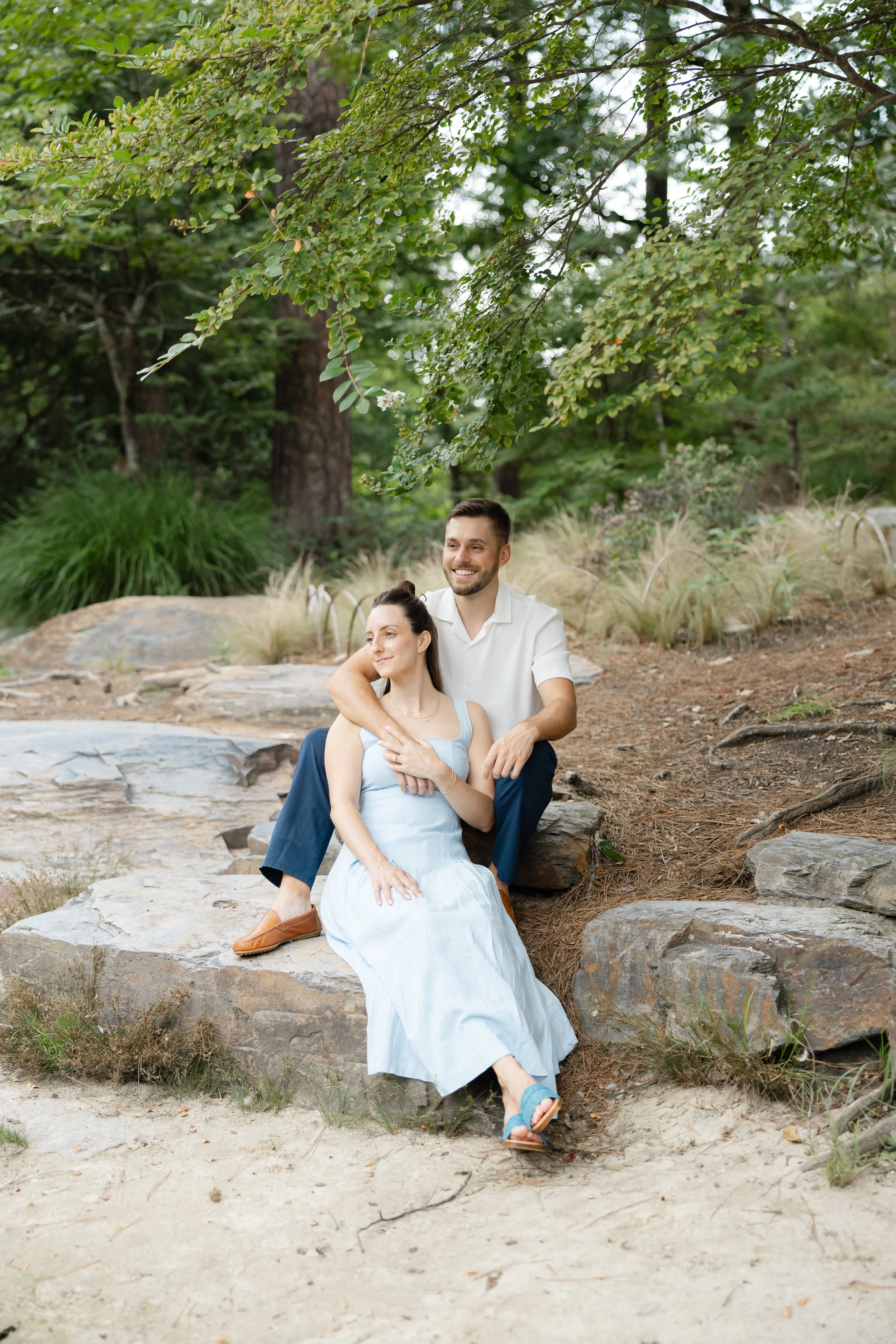 Engagement Session at Duke Gardens in Durham North Carolina, The RF Collective Wedding Photographer