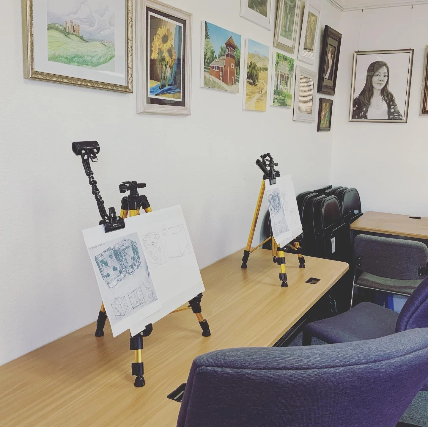First week summer camp art class just started, we did CUBE study and one-point Perspective study, every one did very good job. 👏🏼👏🏼😊😊 references from: @pinterest and artist @anjjaemi  #summercamp#artclasses#artclassinsanjose#drawingclassesforki
