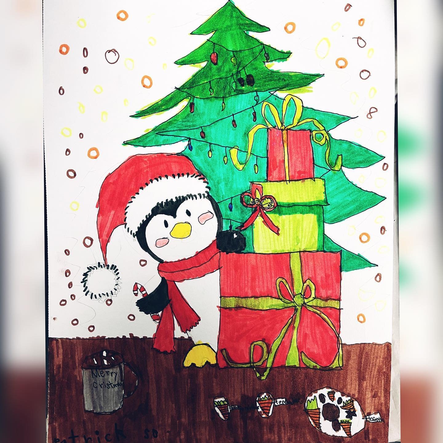This semester art class is done, everyone finished their works nicely.👍👍🖼🖼👏👏
Hope all of you happy holidays.🎄🎄🧑&zwj;🎄🧑&zwj;🎄