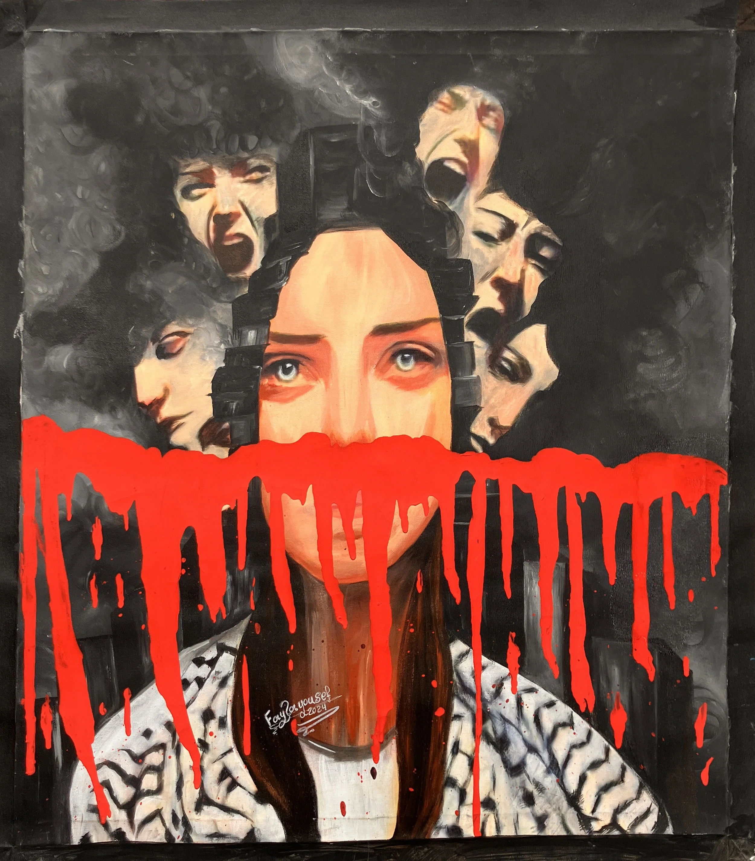 The painting of the lady of Gaza, how to get out of the head