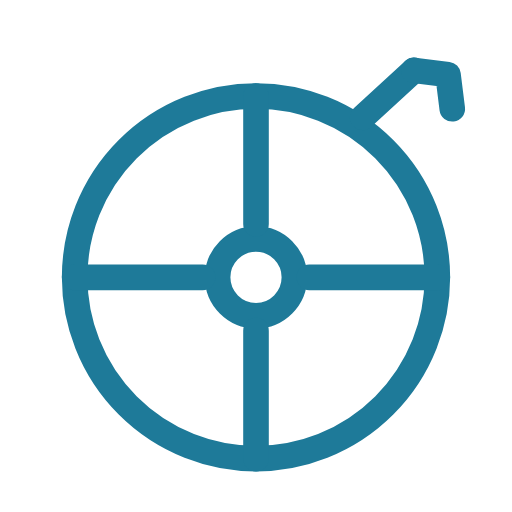 Illustration of a stopwatch with a small arrow pointing to the 1 o'clock position.