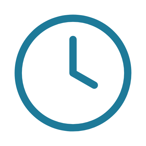 Clock showing 3 o'clock.