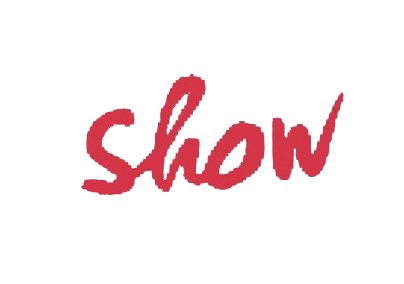 Text graphic with the words "The Run Show Eat Sleep" in white, and "Show" in red, on a black background.