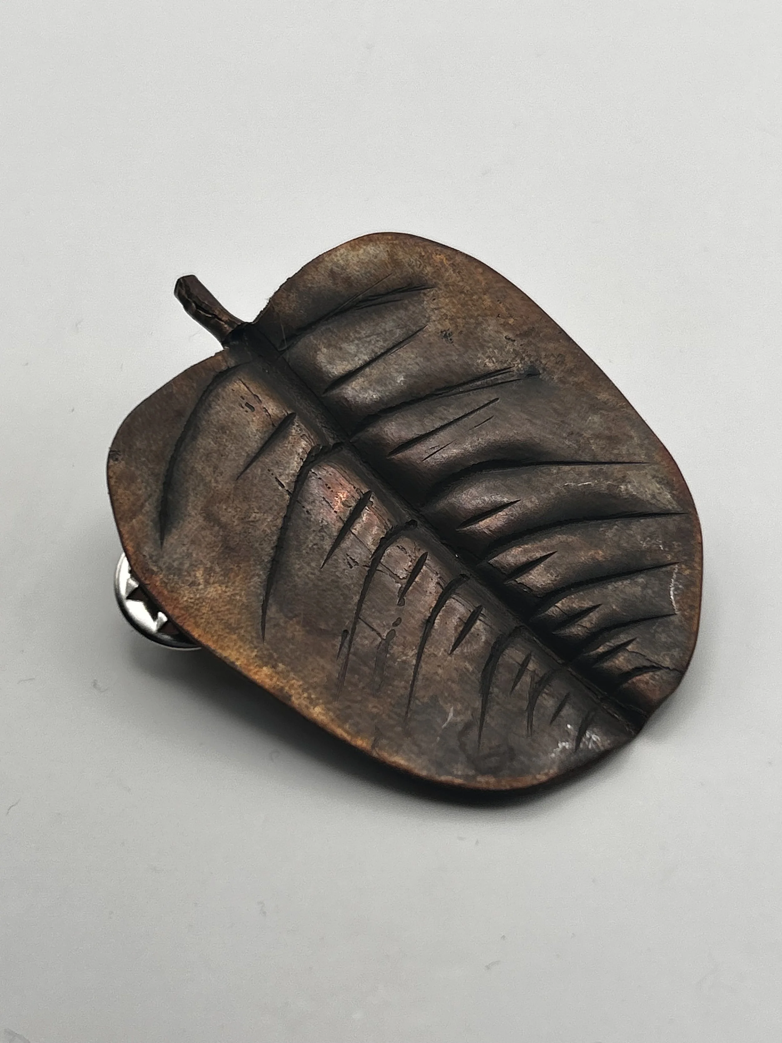 Copper Leaf Pin