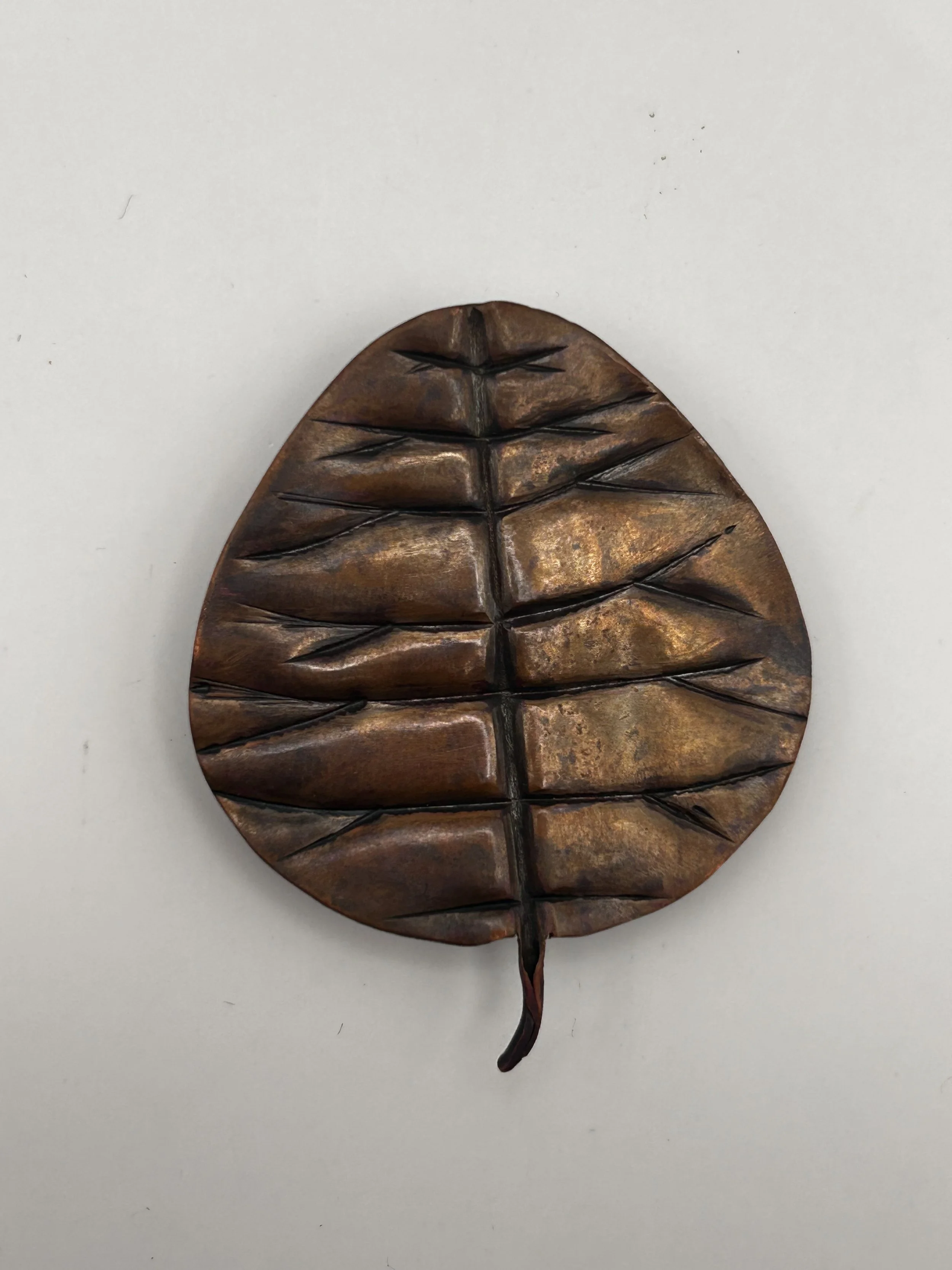 Copper Leaf Bolo Tie