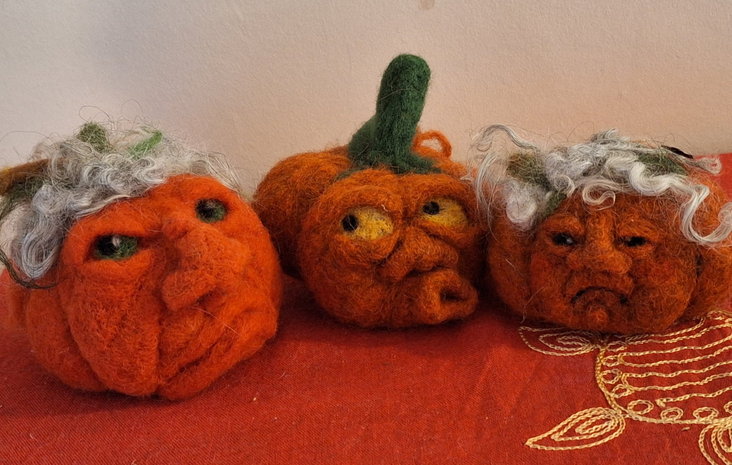 Needle-felt a Pumpkin or Grumpkin in-person Workshop