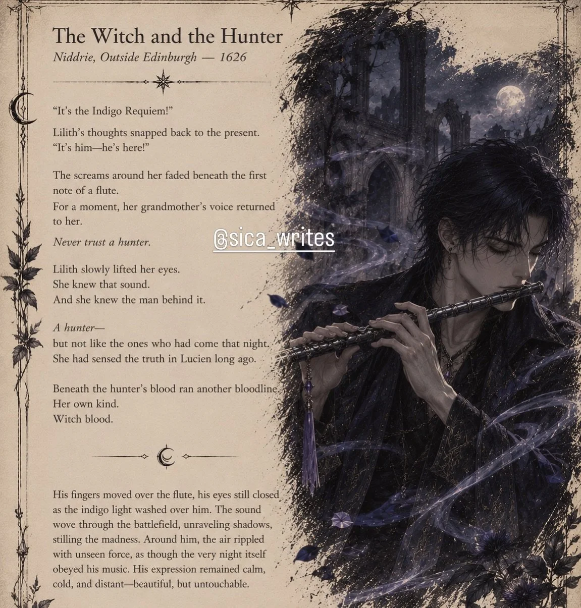 &ldquo;What you&rsquo;re looking for, Lucien, the Church will never be able to give you.&rdquo; Niddrie, Outside Edinburgh &mdash; 1626 #elarion #witch #hunter #fantasyfiction #tantasyauthor