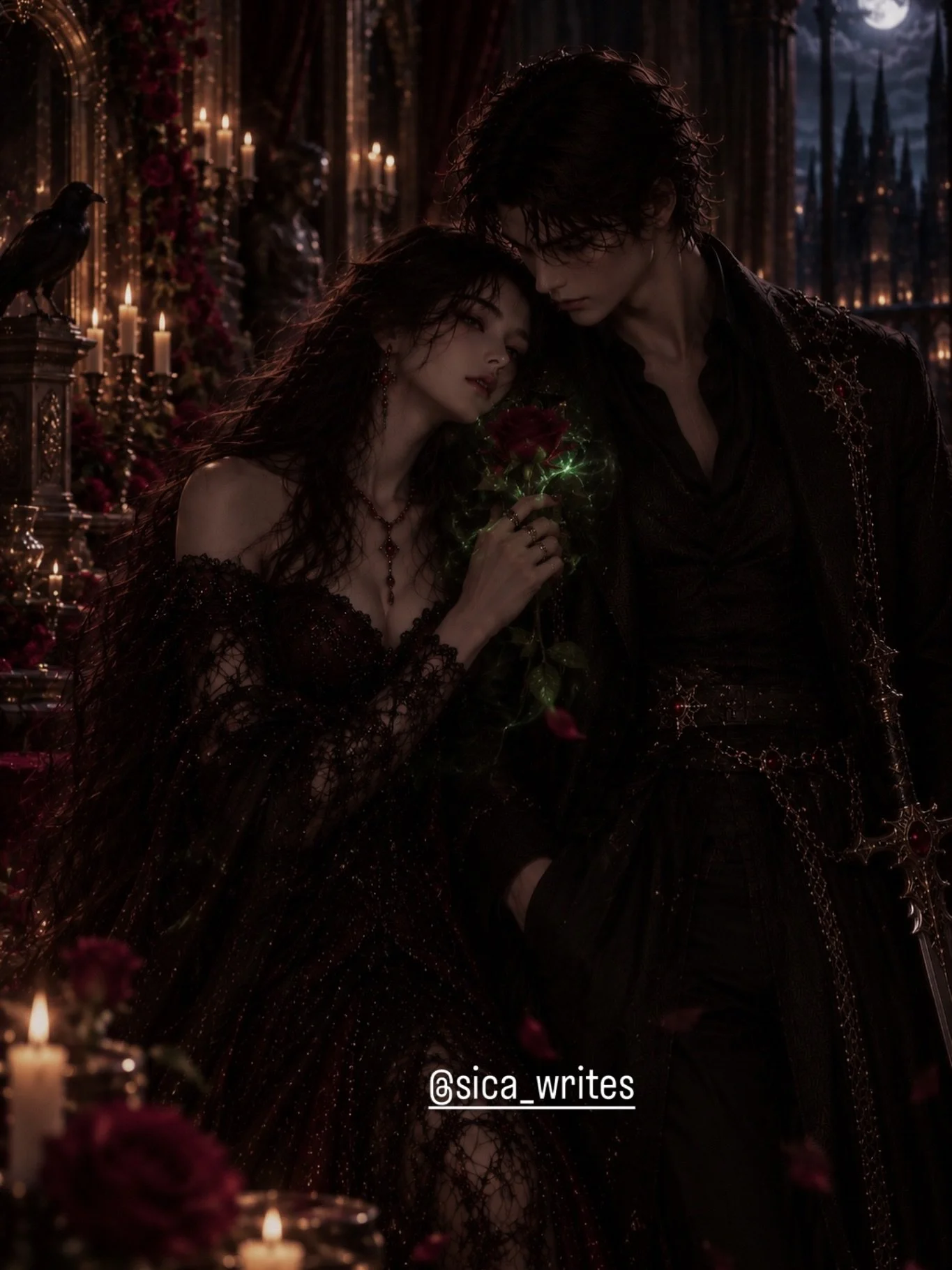 Sycah: &ldquo;You need to master magic and become an Archmage. And even when I&rsquo;m not by your side, the roses and Virelance will always protect you. | Leorian: &ldquo;But none of that power could ever mean more to me than having you by my side. 