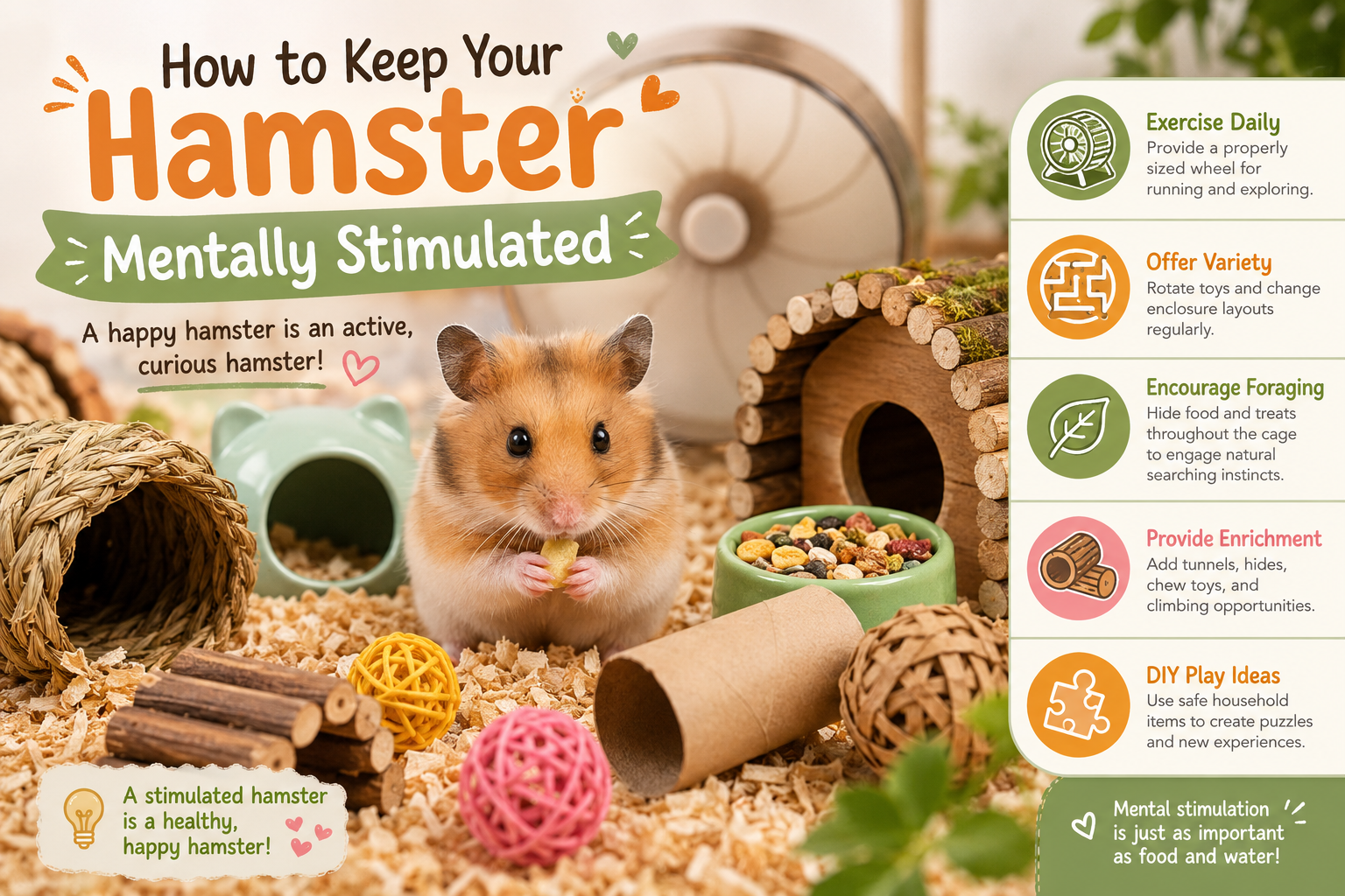 How to Keep Your Hamster Mentally Stimulated
