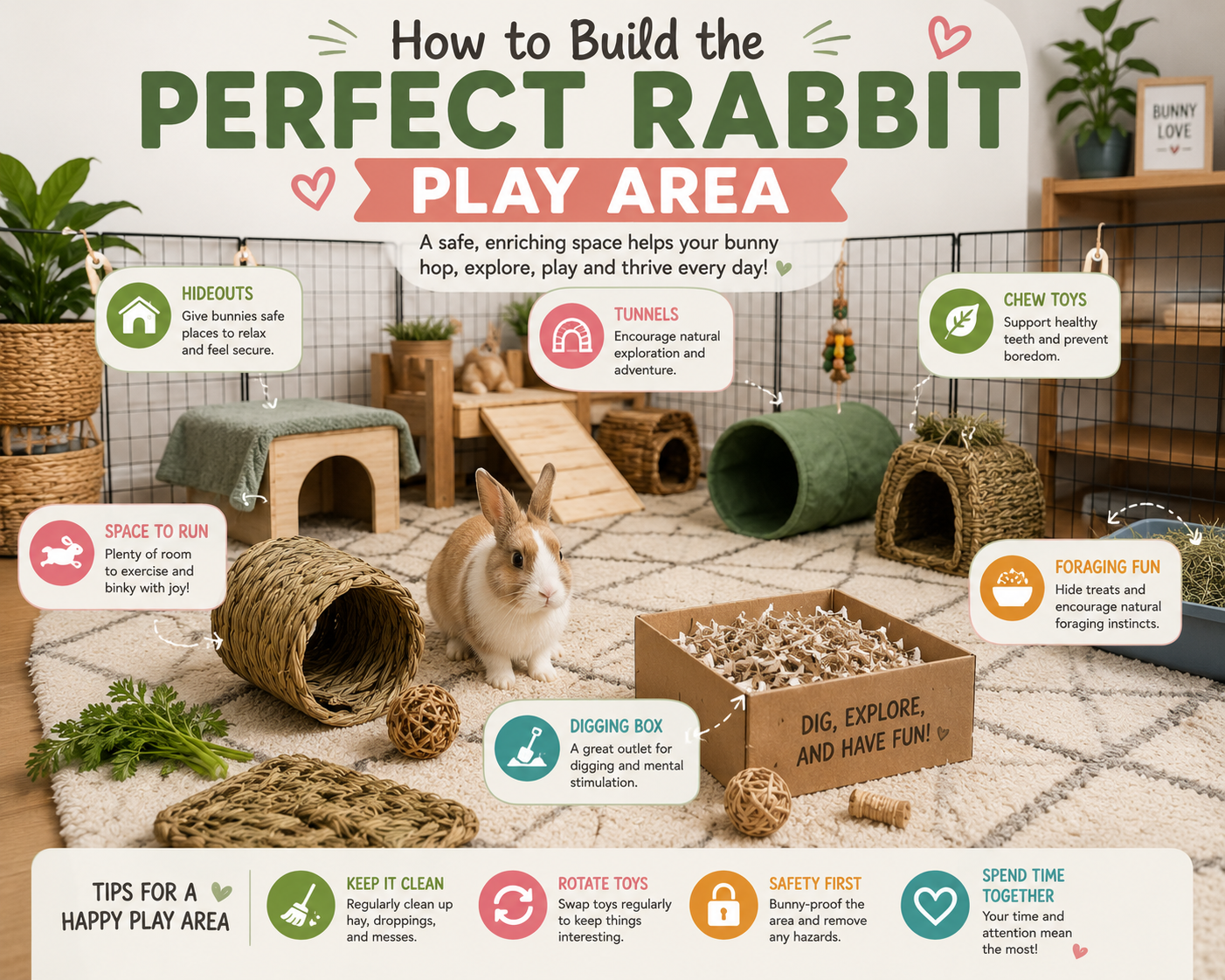 How to Build the Perfect Rabbit Play Area