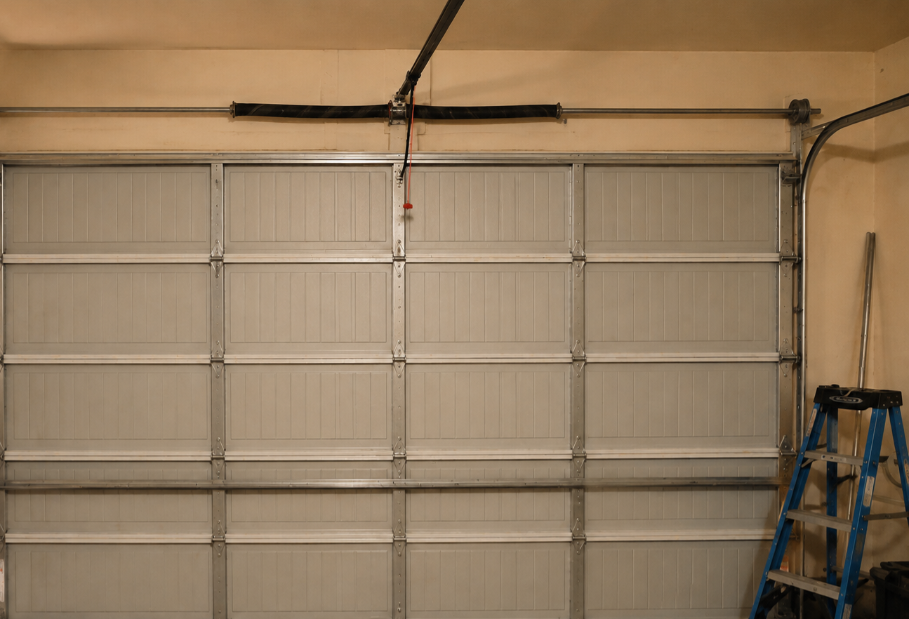 Garage door off track repair completed in Lee's Summit MO