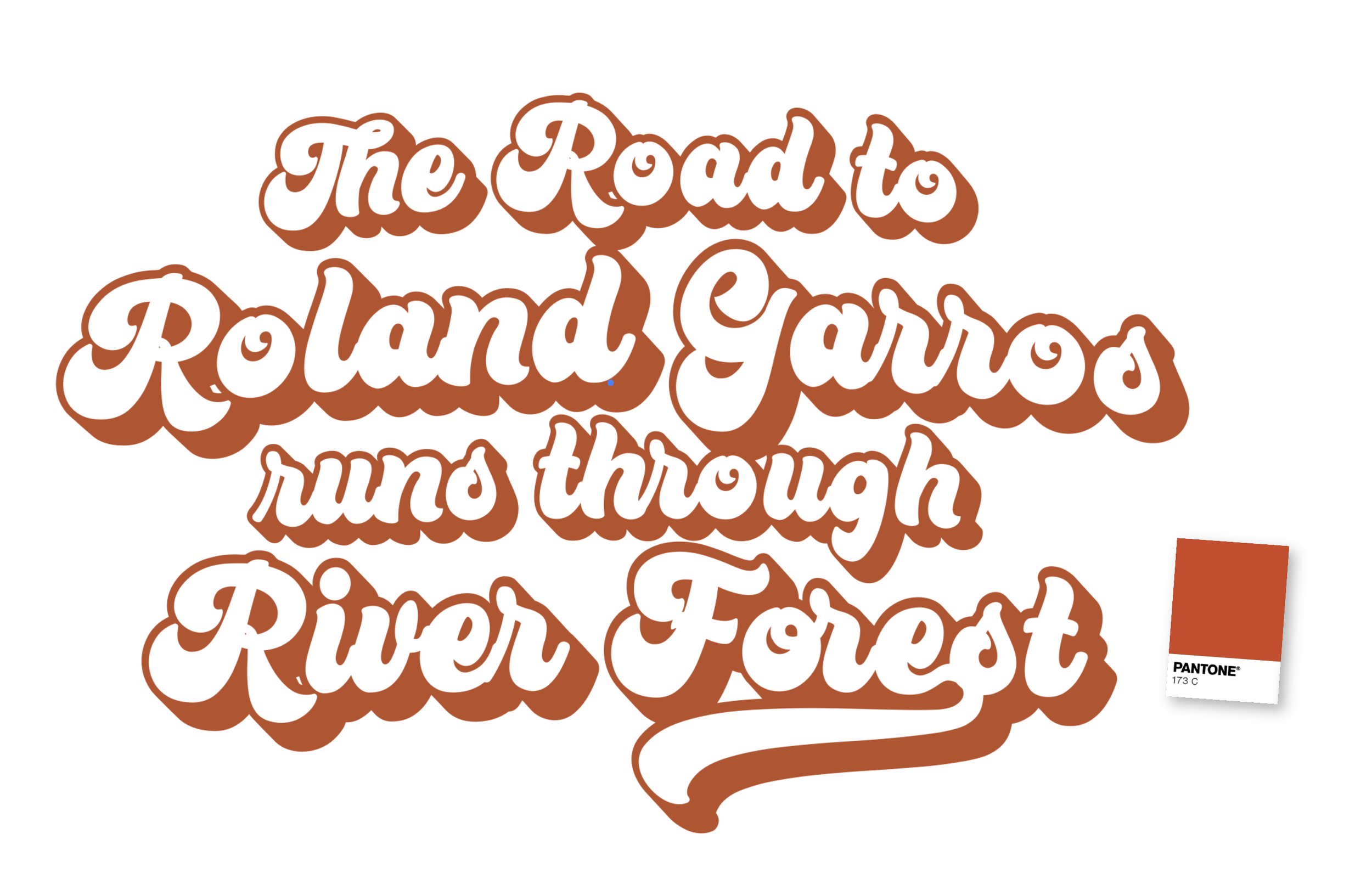 The Road to Roland Garros runs through River Forest artwork