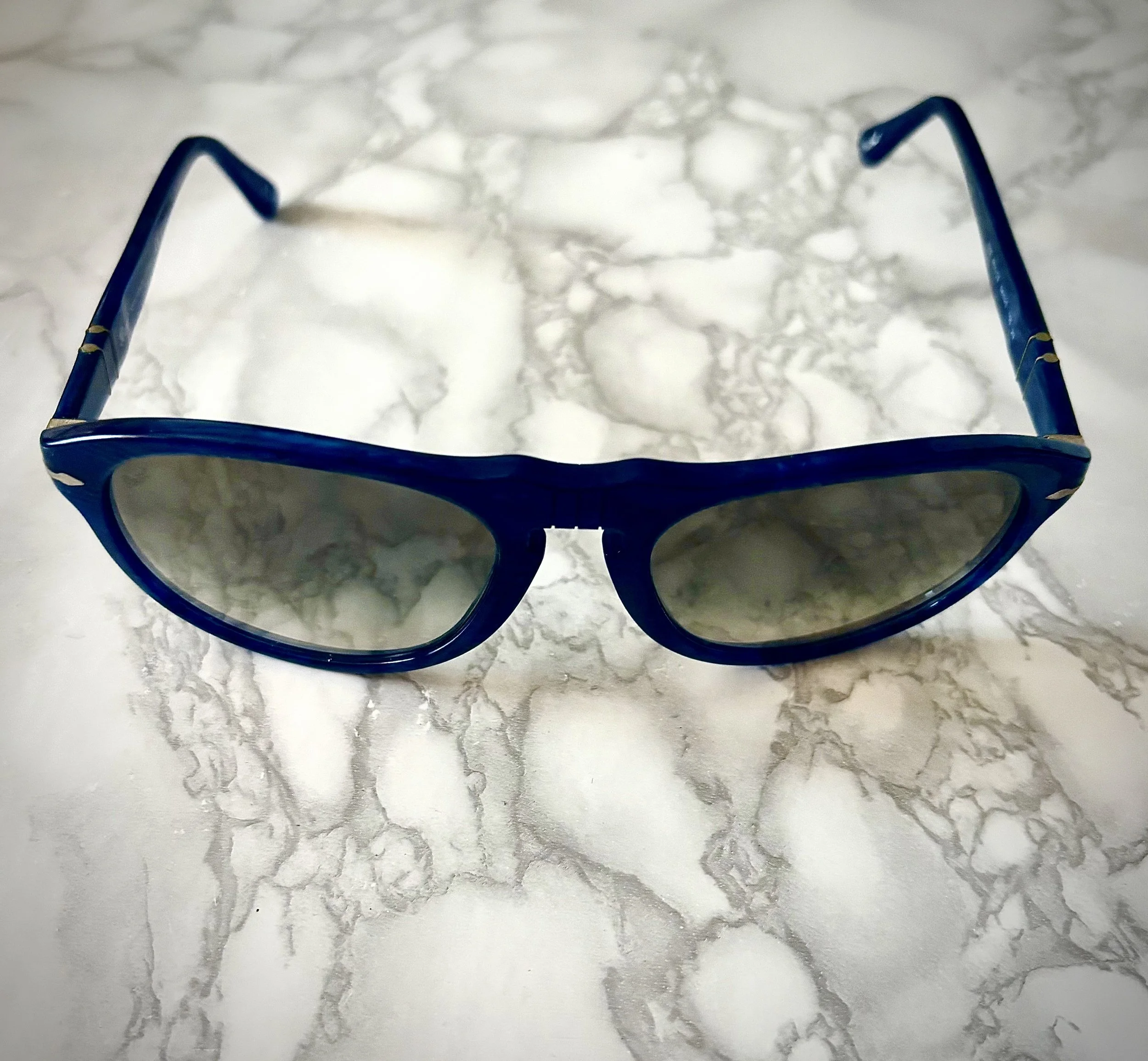 Persol 649 Sunglasses in Blue With Gradient Lenses