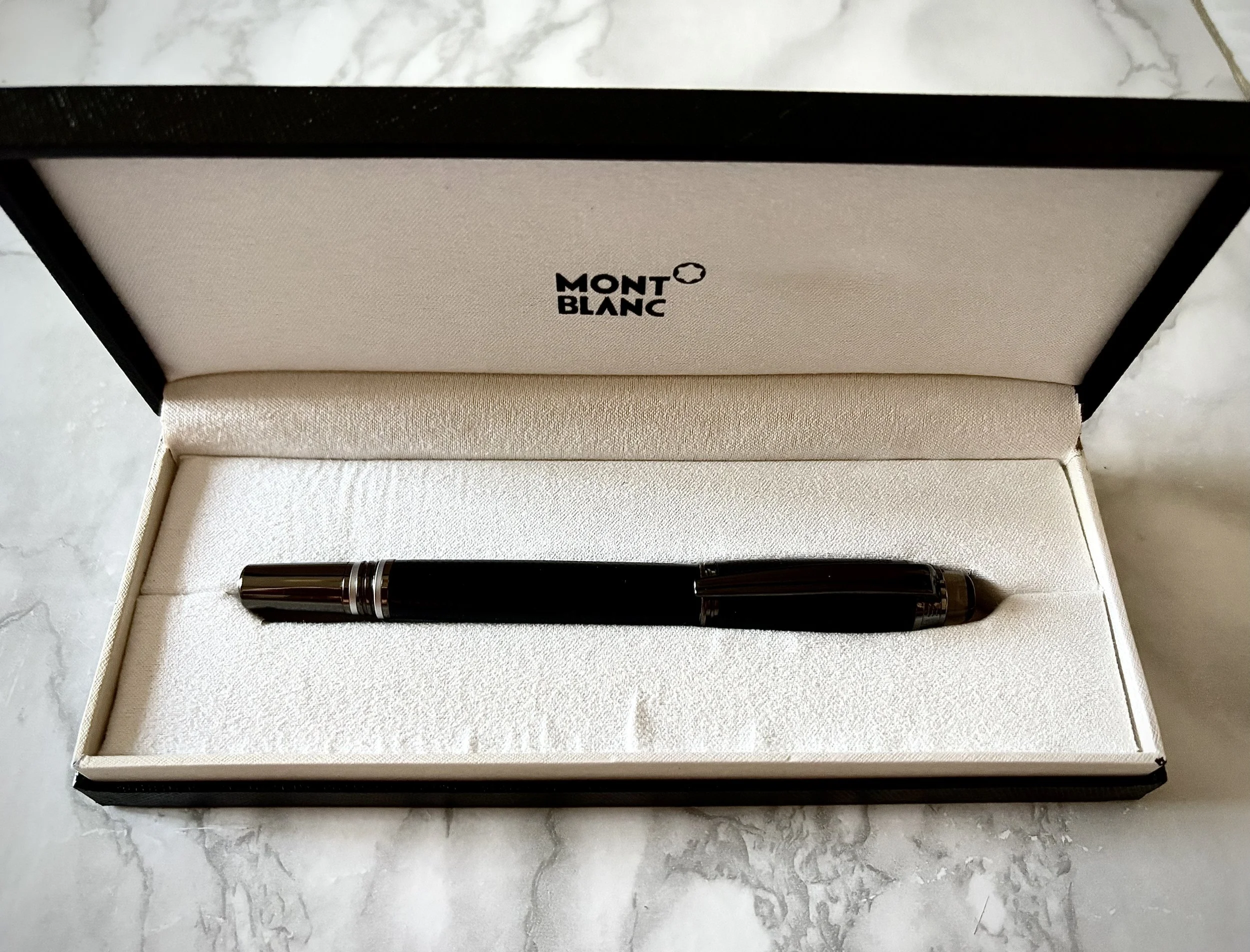 Montblanc Black Starwalker Rollerball Pen Excellent Condition with Box